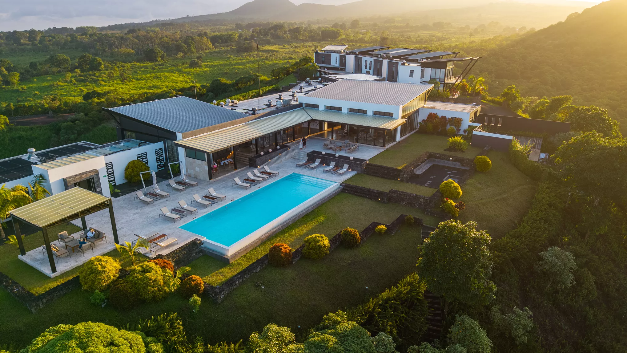 Pikaia Lodge aerial views