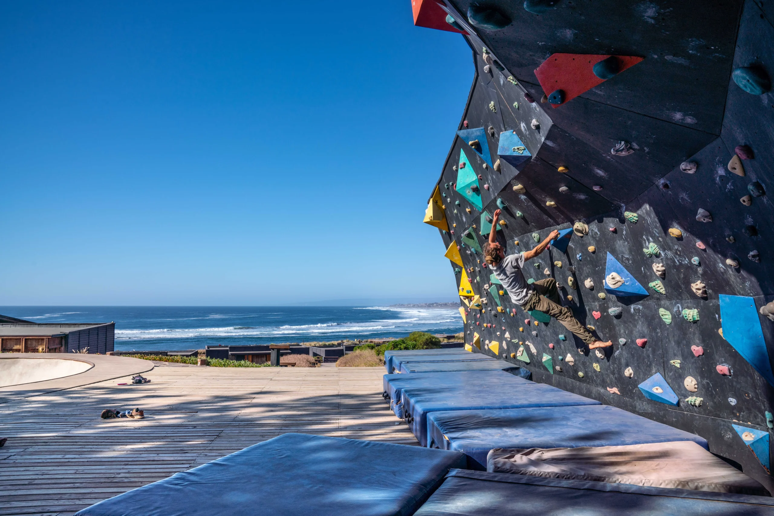 Bouldering wall
