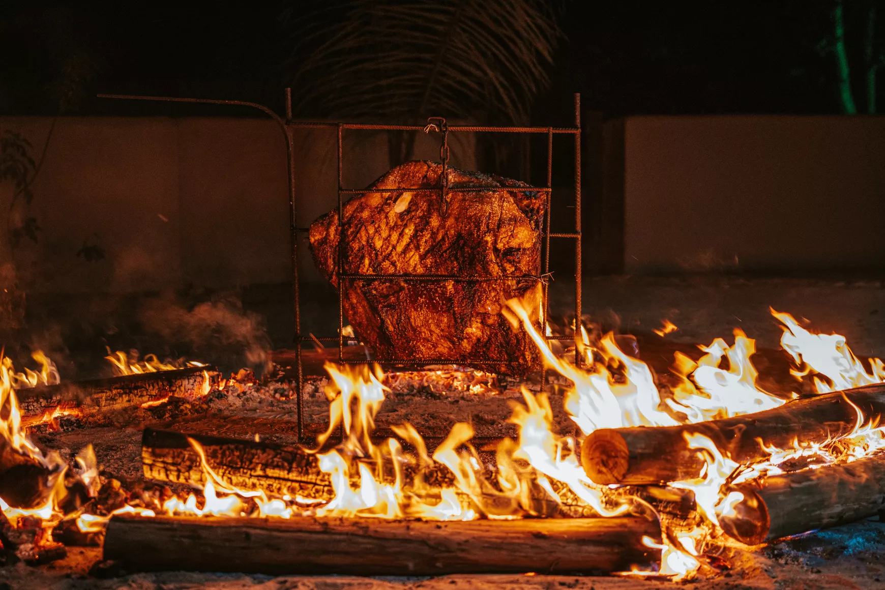 Open fire cooking