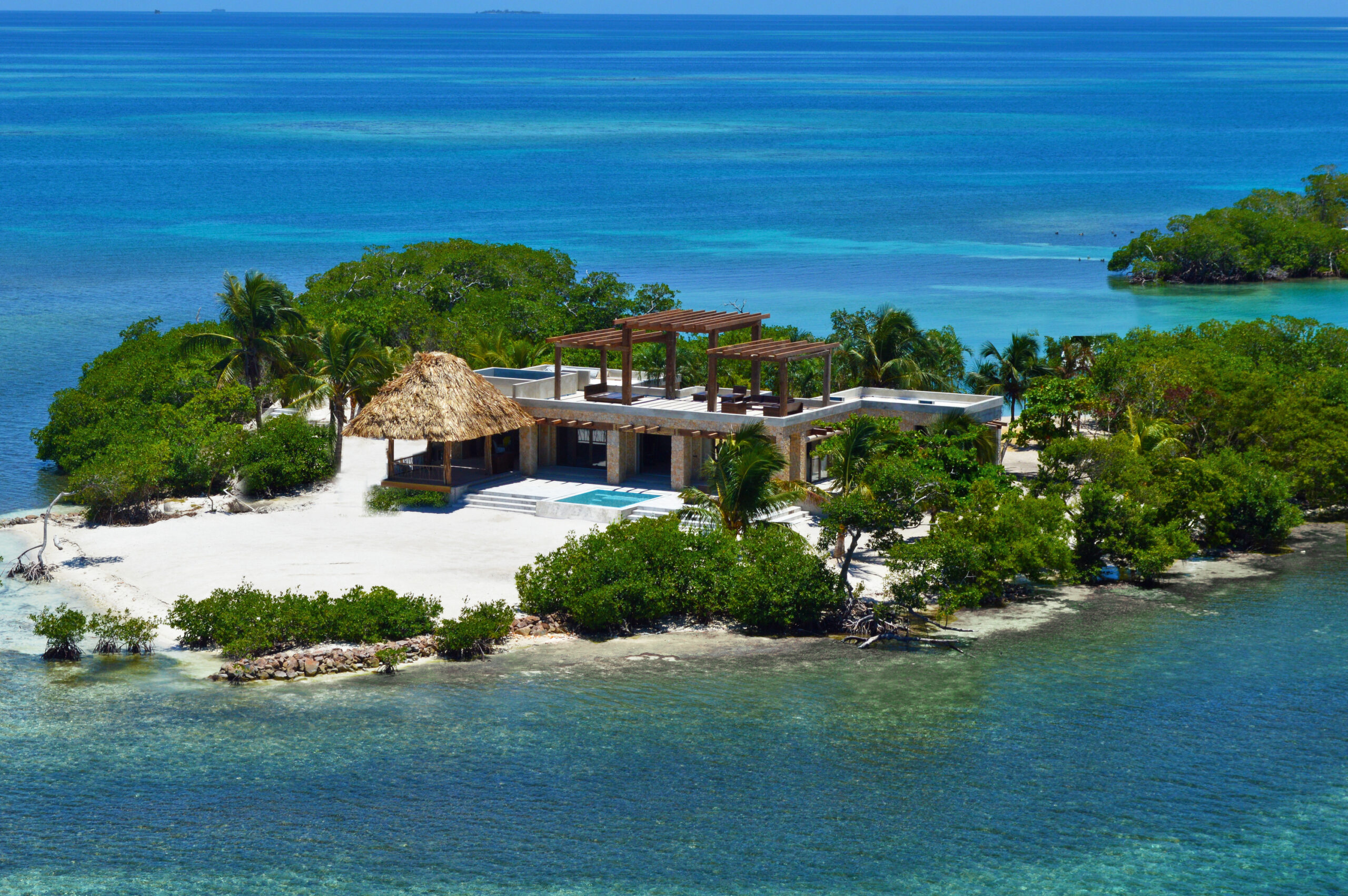 Gladden Private Island aerial view