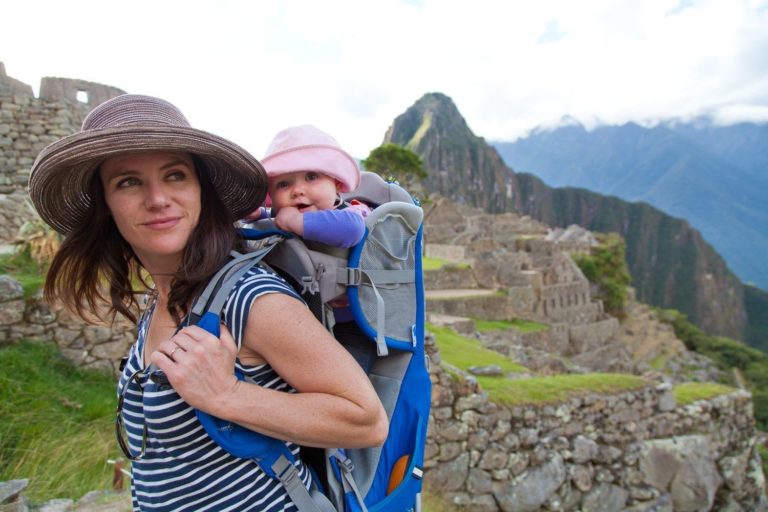 Erynn and baby visit Machu Picchu
