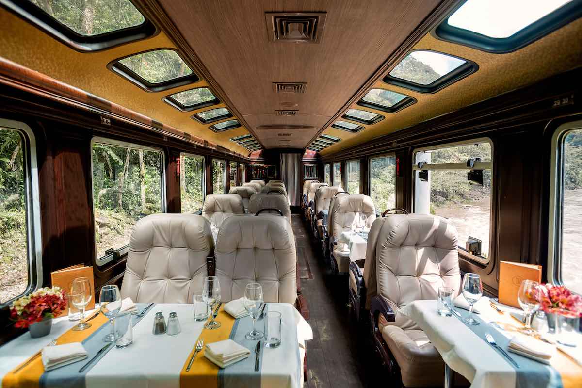 Inca Rail First Class Dining | Landed Travel