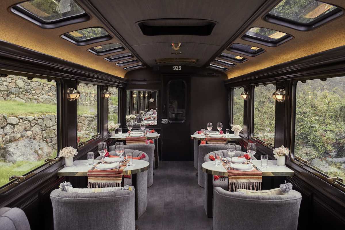 Inca Rail Private Train Bar | Landed Travel