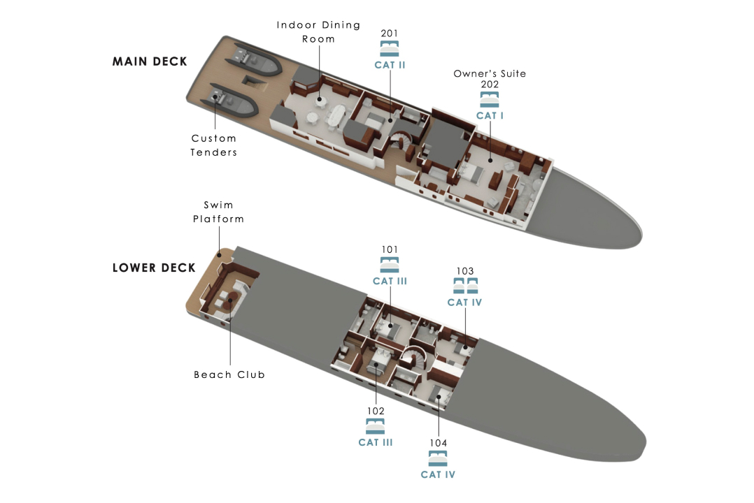 Aqua Mare - Deck Plan2