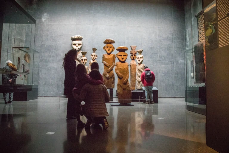 Inside a museum in Santiago, Chili