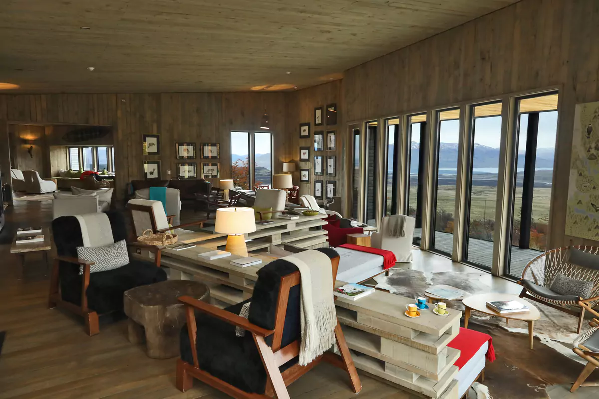 Awasi Patagonia Interiors Main Lodge Living Room