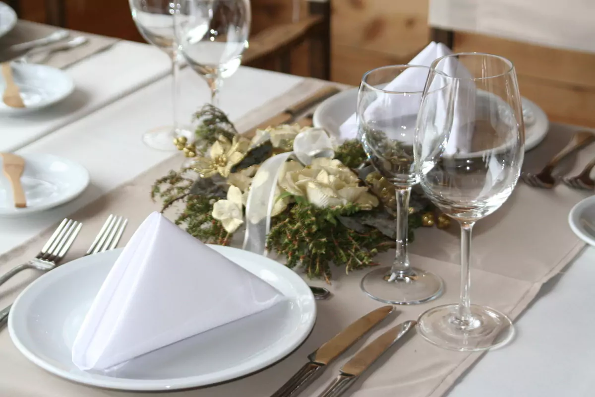 Dining Room Setup - Aguas Arriba Lodge