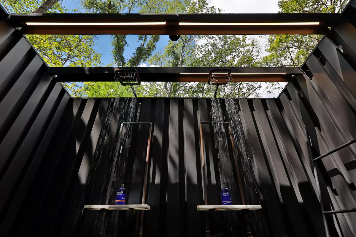 Rio Perdido Center Bungalow Outdoor Shower